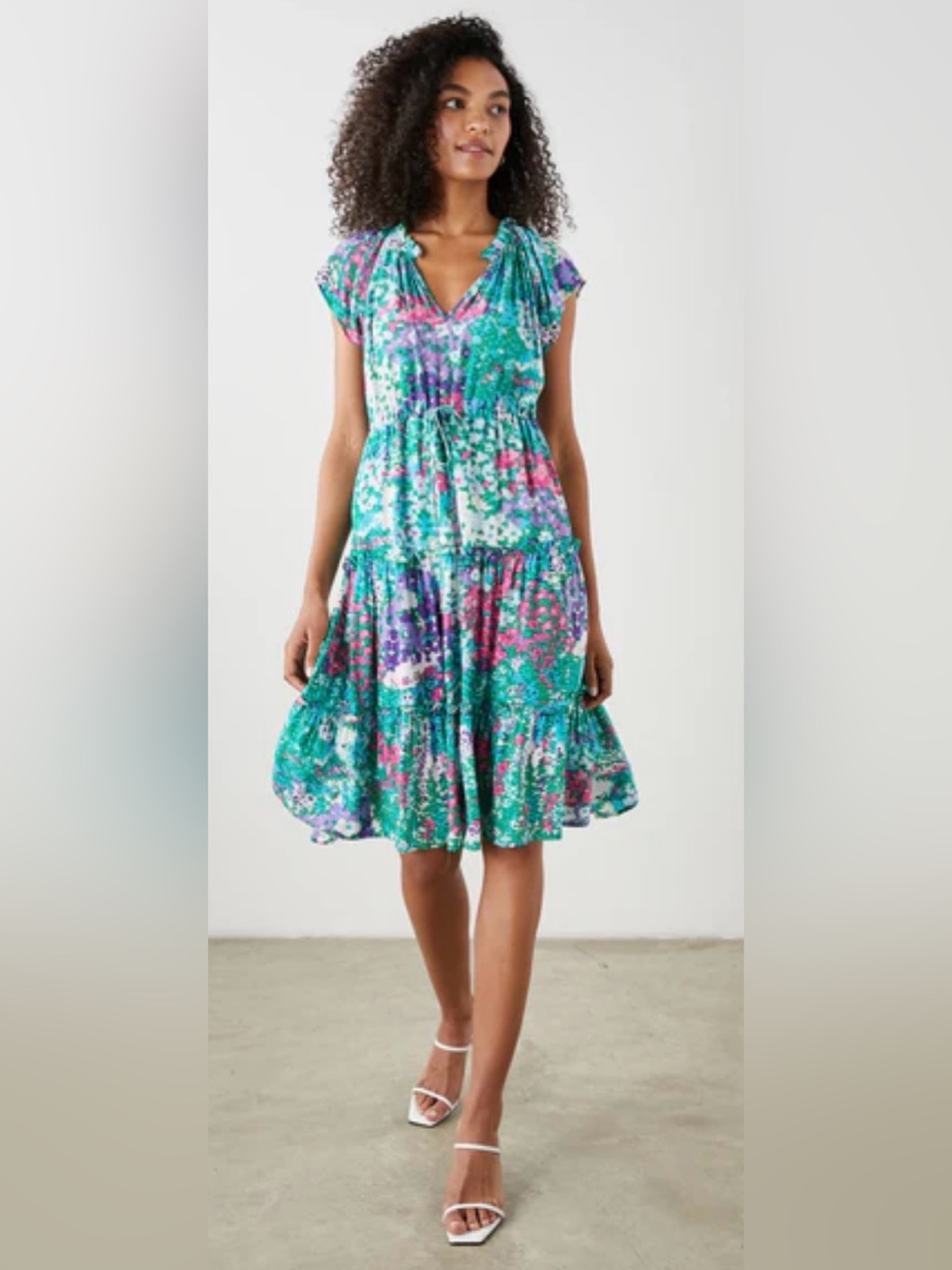 Rails Juni Floral Dress midi